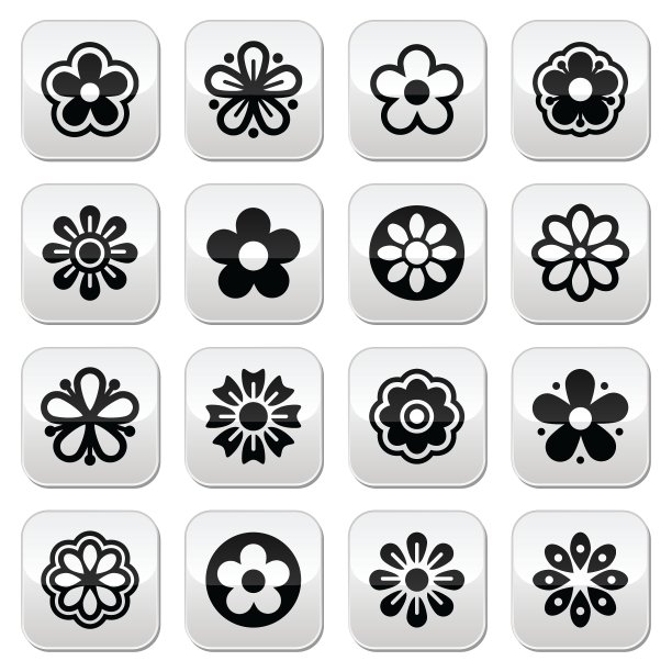 花头按钮套装图片下载