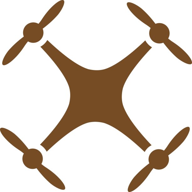 四轴飞行器图标从商业双色集图片下载