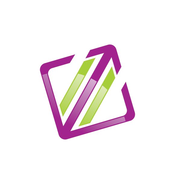 方箭头技术彩色标志图片下载