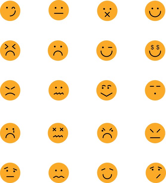 6 .笑脸彩色图标图片下载