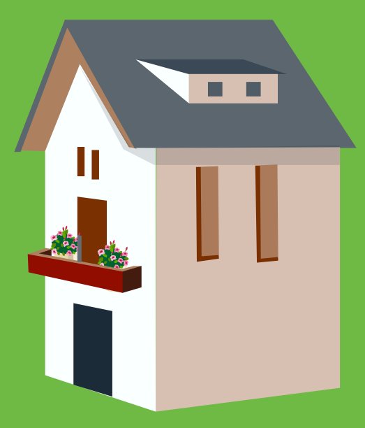 一个房子的视图图片下载