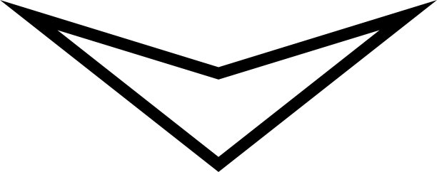 箭头向下描边图标图片下载