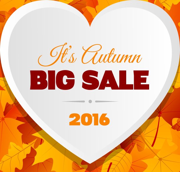 大秋季销售传单设计图片下载