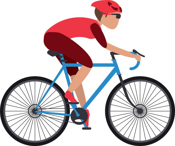 人骑自行车图片下载