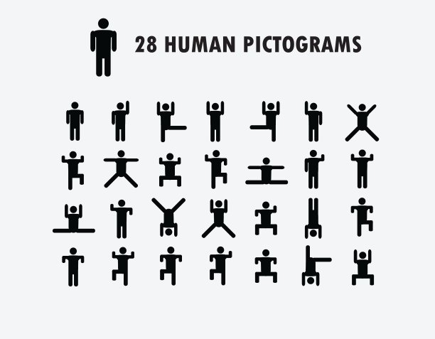 人类的象形图图标图片下载
