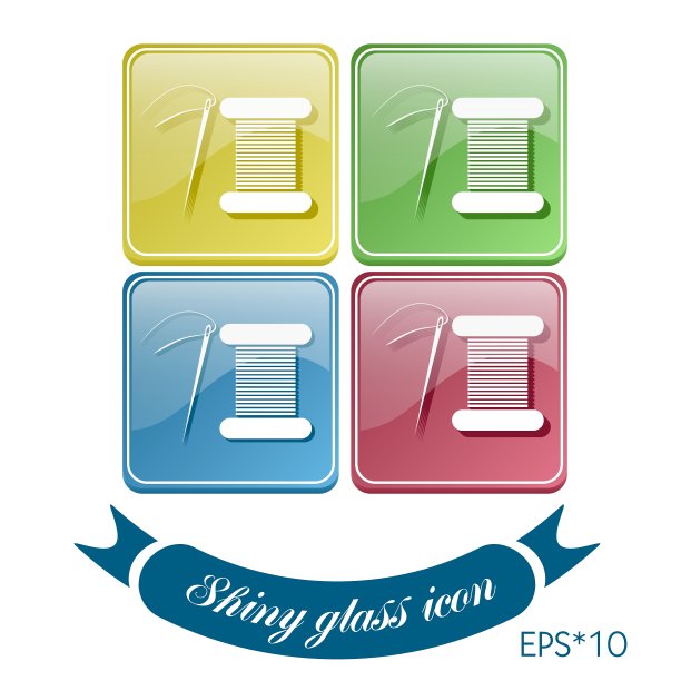 线轴和针是时尚和时尚的象征图片下载