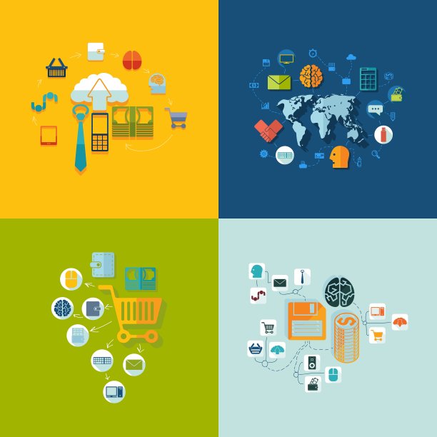 一组商业图标图片下载