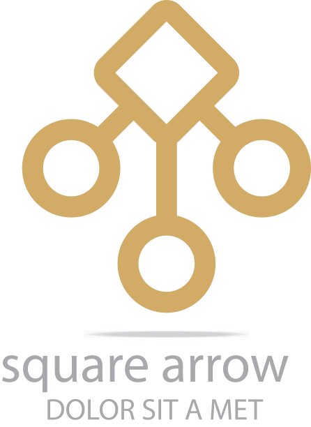 设计方形箭头图标符号抽象图片下载