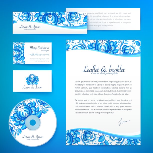 花卉主题商业风格模板图片下载