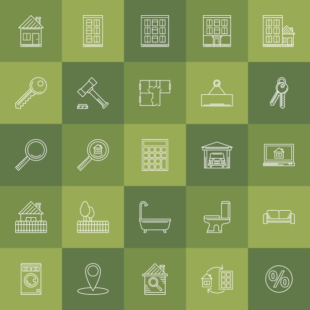 绘制房地产图标图片下载