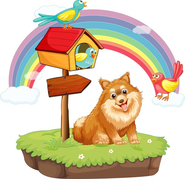 狗和禽舍图片下载