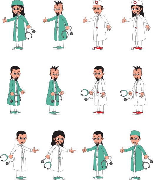 卡通的医生图片下载