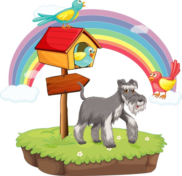 狗和禽舍图片下载