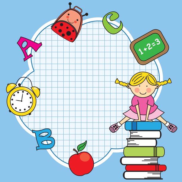 教育和学校图标设置图片下载