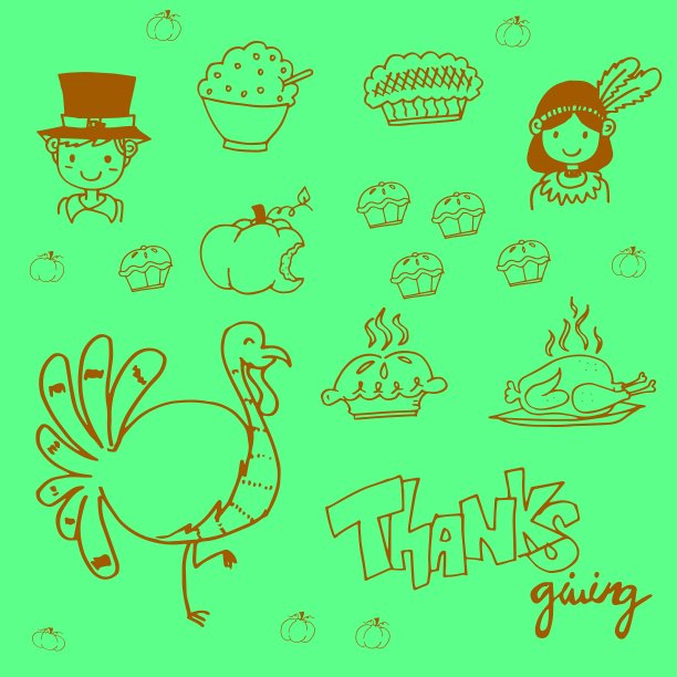 美食感恩节派对图片下载