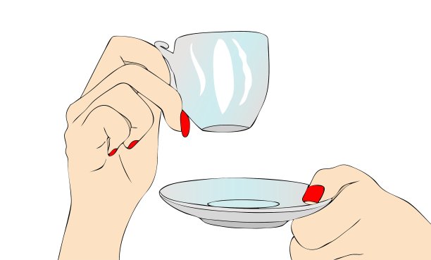 女人手里拿着一杯咖啡图片下载