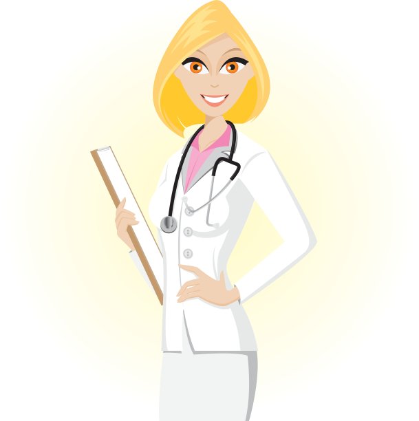 金发美女医生图片下载