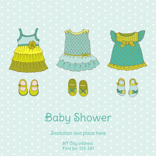 带蜗牛的婴儿送礼卡图片下载