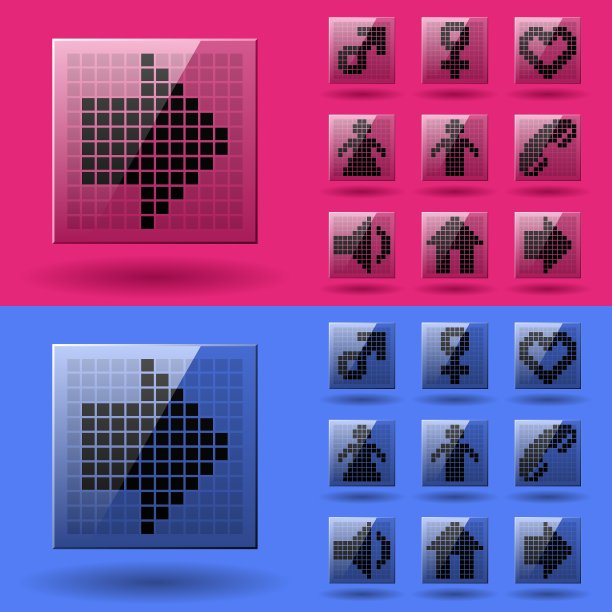 液晶显示像素符号图片下载