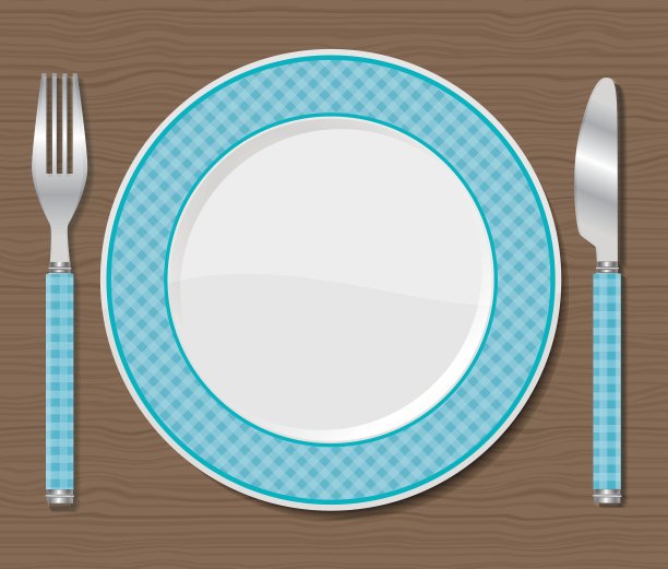 餐盘、刀叉图片下载