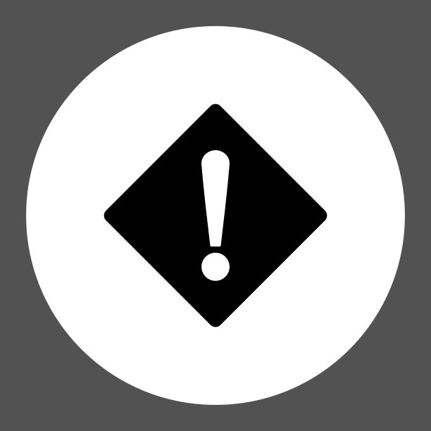 错平黑白圆形按钮图片下载