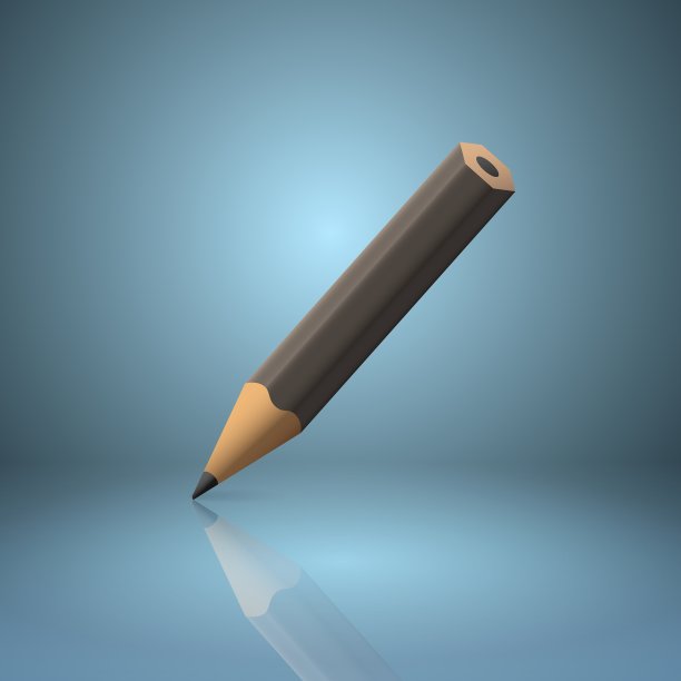 黑色削尖铅笔图标图片下载