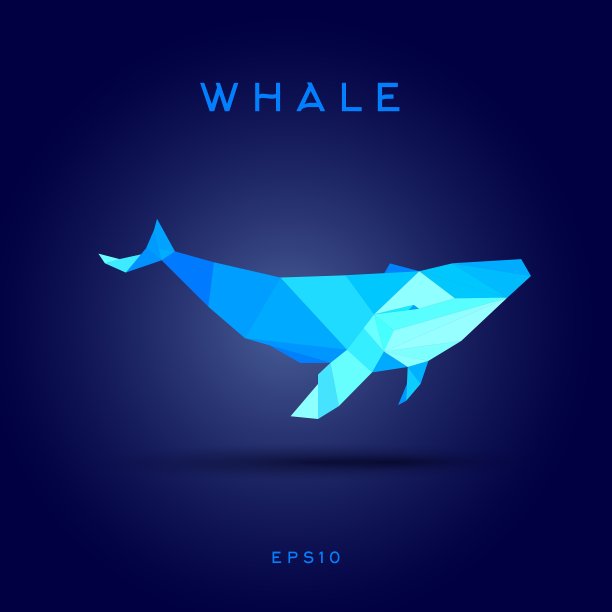 鲸鱼劳角色多边形图片下载