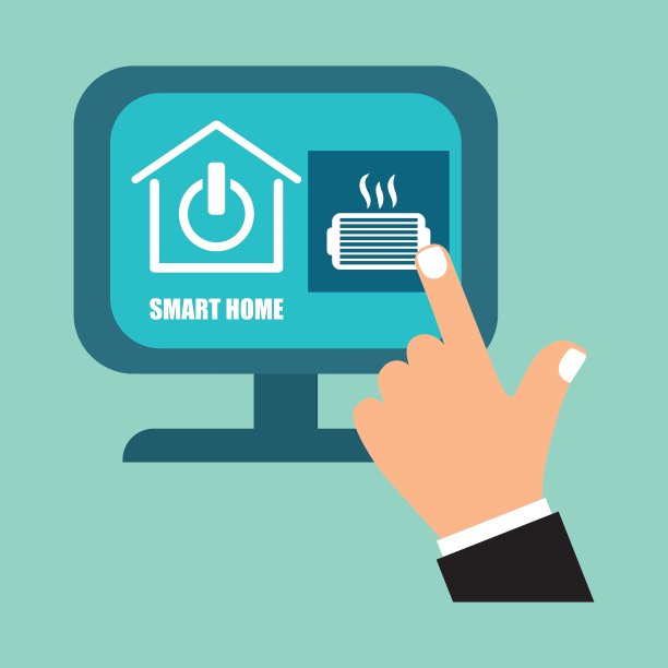 智能家居设计科技图标系统概念图片下载