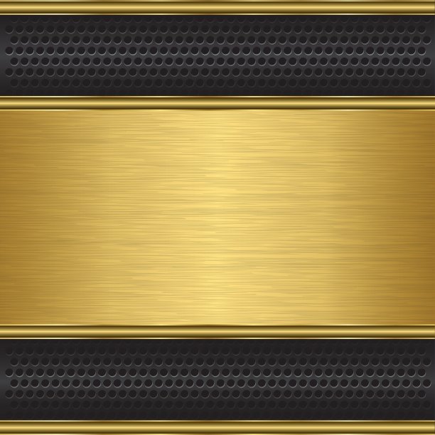 抽象的金色背景与金属烤架图片下载