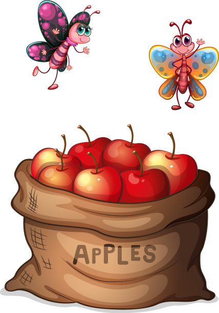 一袋松脆的苹果图片下载