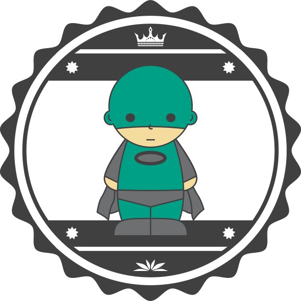 儿童超级英雄设计元素图片下载