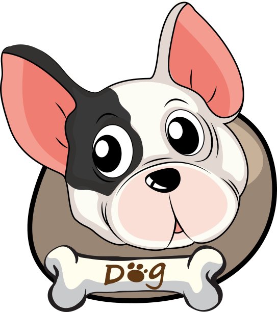 牛头犬的头图片下载