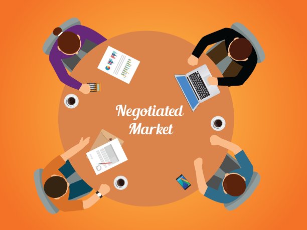 协商市场团队从上往下看共同工作图片下载