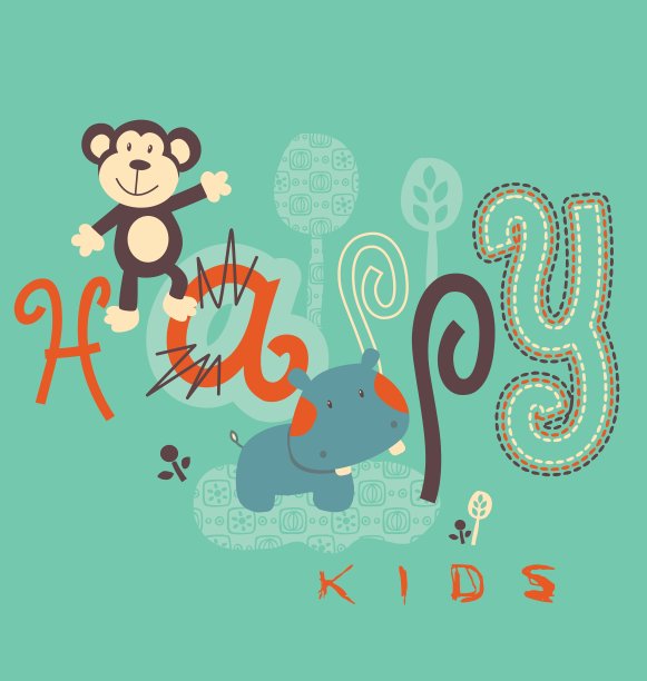 猴子和河马图片下载