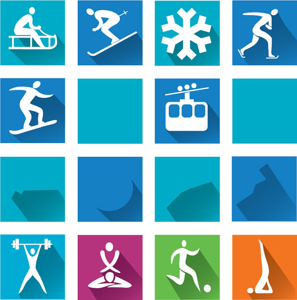 运动彩色图标图片下载