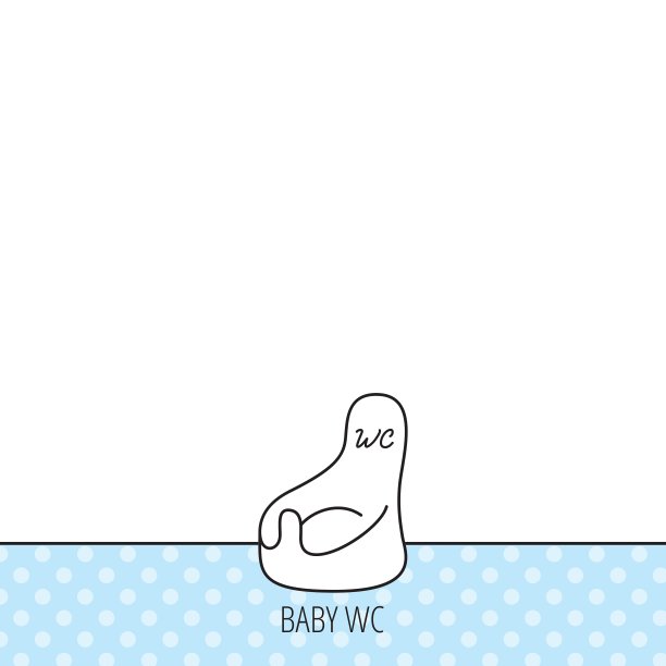 婴儿wc图标儿童厕所标志图片下载