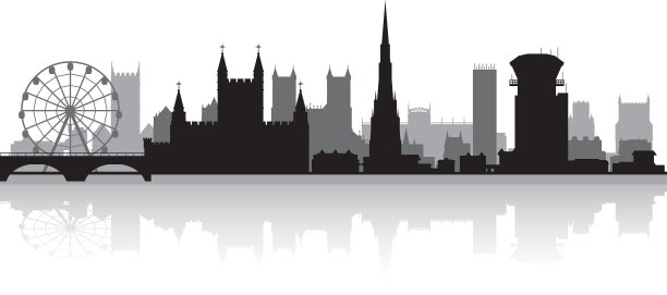 布里斯托尔城市轮廓线图片下载