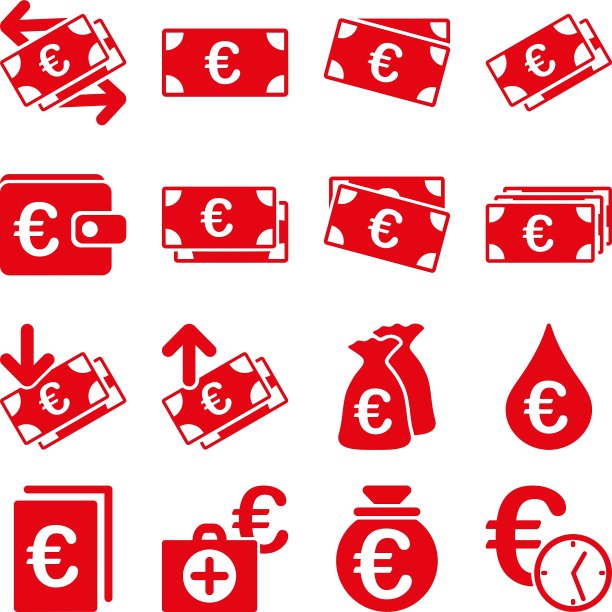 欧洲银行业务和服务工具图标图片下载