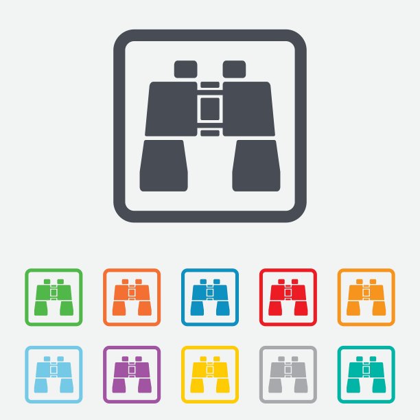 双目标志图标搜索符号图片下载