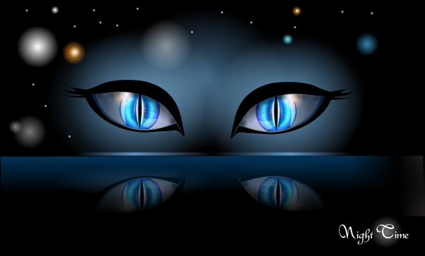 万圣节夜的眼睛图片下载