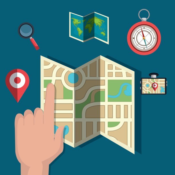 位置概念设计图片下载