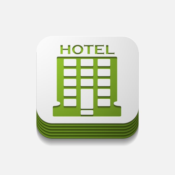 方形按钮酒店图片下载