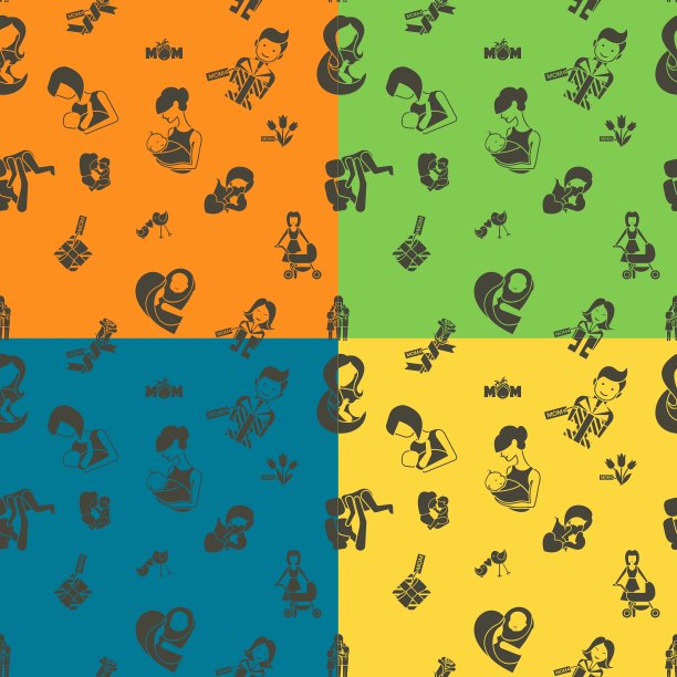 母亲节无缝模式图片下载