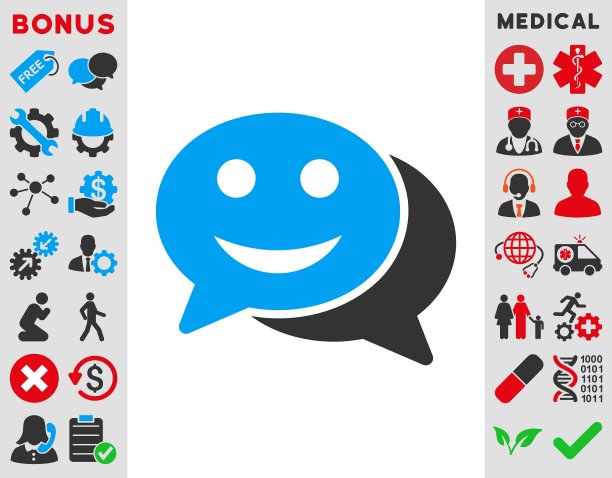 快乐的聊天图标图片下载