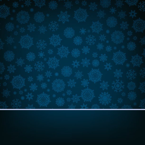 蓝色圣诞卡图案在蓝色EPS 8图片下载