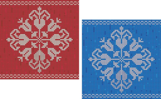 雪花针织图案图片下载