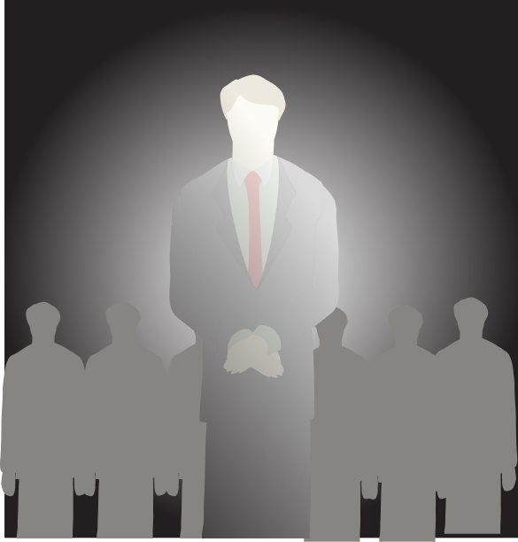 商人站在艺术图片下载