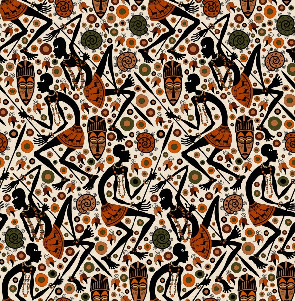 非洲无缝的背景图片下载