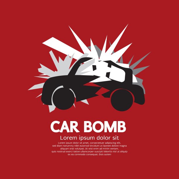 汽车炸弹的图形图片下载
