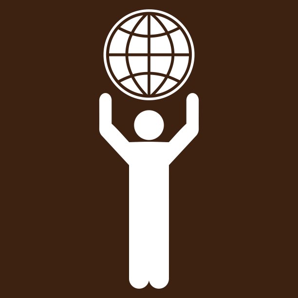 全球主义图标从商业双色集图片下载